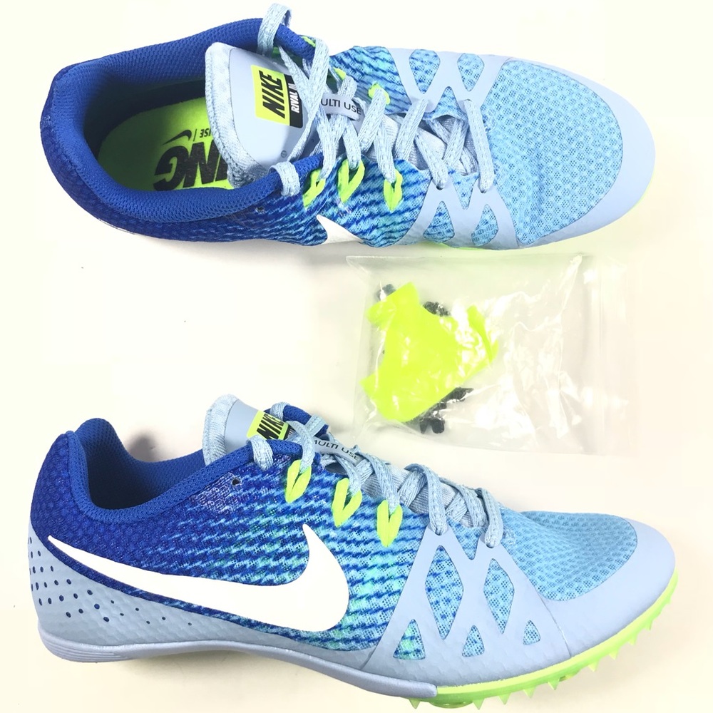 NIKE Zoom Rival M 8 Blue/Green Track Spikes